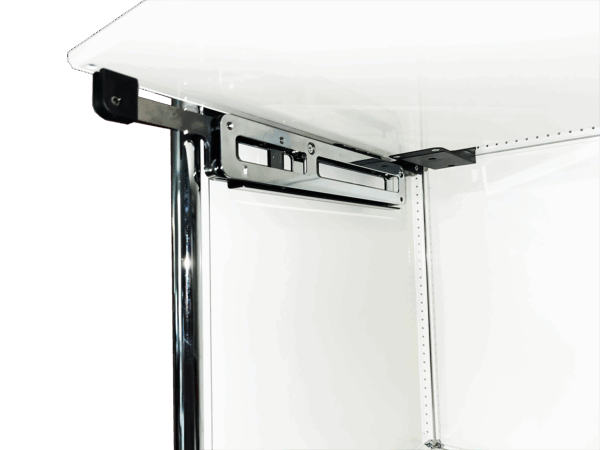 Einschubklappfront Weiss 750 x 350 – Bild 4