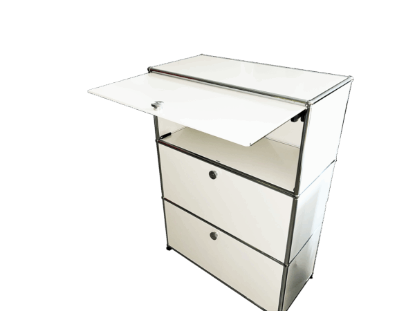 Einschubklappfront Weiss 750 x 350
