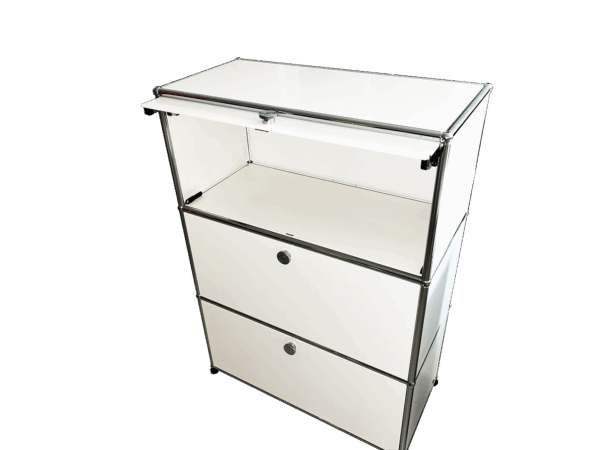 Einschubklappfront Weiss 750 x 350 – Bild 2